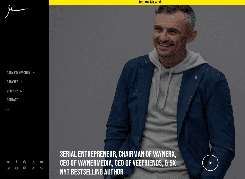 Gary Vaynerchuck Website